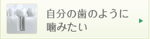 自分の歯のように噛みたい